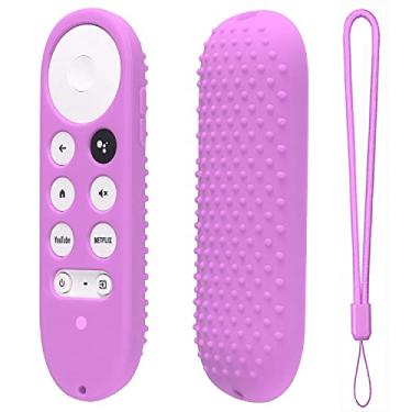 Imagem de Capa de silicone para Chromecast com Google TV 2020 Voice Remote Capa protetora para Chromecast Voice Remote 2020 (roxo lavanda)