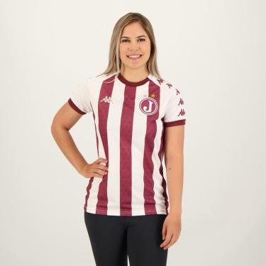 Imagem de Camisa Kappa Juventus da Mooca Supporter Feminina Branca e Vinho-Feminino