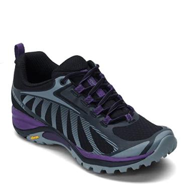 Imagem de Merrell Tênis de caminhada feminino Siren Edge 3, Preto/Açaí, 9.5