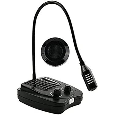 Imagem de Intercomunicador de janela, intercomunicador de microfone, conversa de dupla via, anti-interrupção e ruído para estação bancária hospitalar, alto-falante de intercomunicação, Amazon
