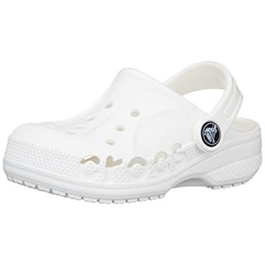 Imagem de Crocs Tamancos infantis unissex Baya, Branco, 3 Little Kid