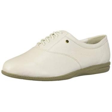 Imagem de Easy Spirit Oxford de couro feminino Motion, Branco, 9 Narrow