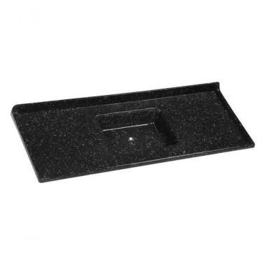 Imagem de Pia Cozinha 150 X 55cm Rorato Fibra Preta