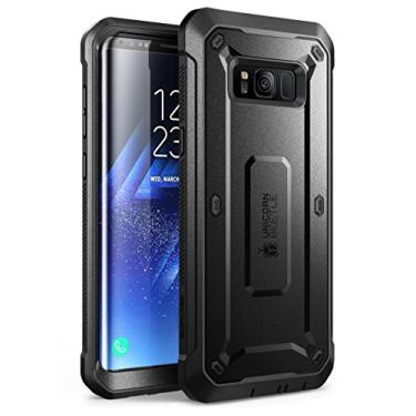 Imagem de SUPCASE Capa de celular Unicorn Beetle Pro Series para Samsung Galaxy S8, capa protetora robusta de corpo inteiro para Galaxy S8 2017 (preta)