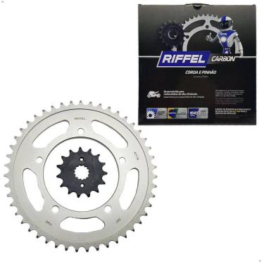 Imagem de Kit Riffel Coroa Pinhão Dl 650 V-Strom 2007/2016 S/ Corrente