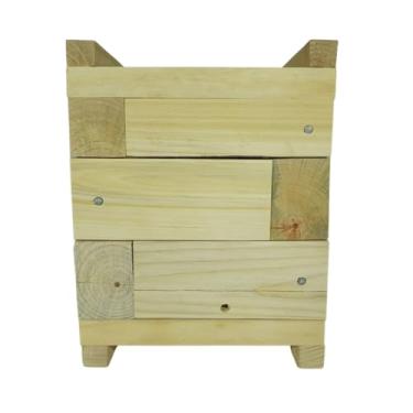 Imagem de Caixa Para Abelha sem Ferrão Jataí 12 cm X 12 cm Interna C/ 2 Melgueiras