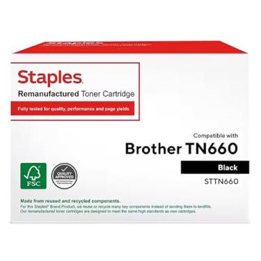 Imagem de Cartucho de toner remanufaturado STAPLES para Brother TN-660 (preto)