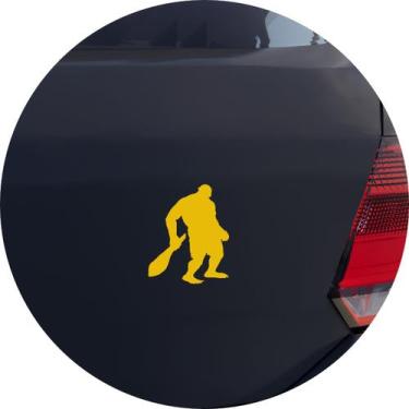 Imagem de Adesivo de Carro Troll Ogro com Porrete - Cor Rosa - Melhor Adesivo, A