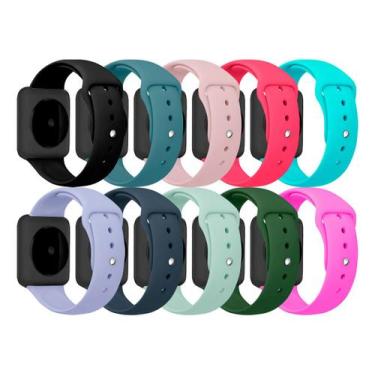 Imagem de Pulseira Sport Lisa Silicone relógio Smartwatch 45 a 49mm - Pulseira L