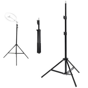 Imagem de Tripé Profissional 1m Universal P/ Ring Light Iluminação Softbox Selfi