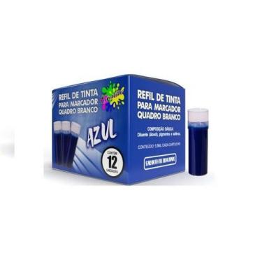 Imagem de REFIL TINTA PREMIUM PARA RECARGA PINCEL MARCADOR DE QUADRO BRANCO - 12