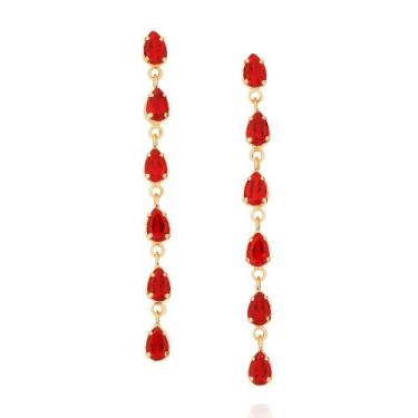 Imagem de Brincos banhado ouro 3x 24k 18k e 22k femininos para noivas grandes fe