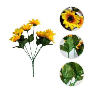 Imagem de Buque Girassol C/ 14 Flores Montagem De Arranjos Decoração - Melhores 