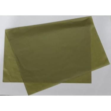 Imagem de Papel de seda 50x70 verde oliva médio ac46 - pacote com 100 folhas - A