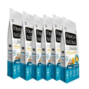 Imagem de Kit 6 Biscoito Formula Natural Dog Biscuits Cães Adultos Abobora - 250