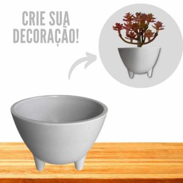 Imagem de Vaso Decorativo Cachepot Redondo p/ Plantas e Flores - Melhores Oferta
