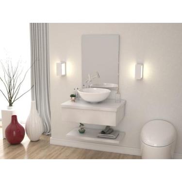 Imagem de Bancada Metrópole 605w C/cuba Redonda R35 C/prateleira - Compace, Bran