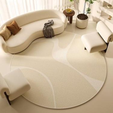 Imagem de Tapete para sala de estar, mesa de centro redonda francesa, tapete de pelúcia para área de lazer, quarto, cabeceira, vestiário, tapetes resistentes ao desgaste, SY2344, QD, A, diâmetro 280 cm