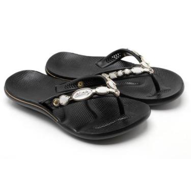 Imagem de Chinelo Feminino Antiderrapante Esporão P/ Dor Nos Pés com Enfeite na 