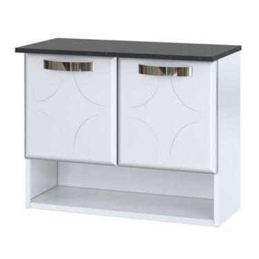 Imagem de Balcão Gabinete para Banheiro em Aço Rubi 2 Portas - Telasul