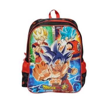 Imagem de Mochila Escolar Infantil Reforçada Grande Dragon Ball Goku - CLIO