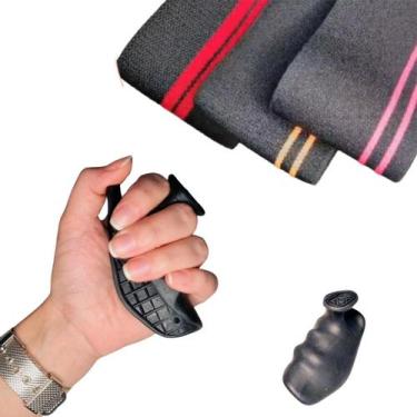 Imagem de Kit Três Hip Bands E Luva Para Treino Antiderrapante - RERSHOP