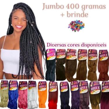Imagem de Cabelo Jumbo Jumbão Hiper X Kanekalon Tranças Braids Box - HiperX, cor