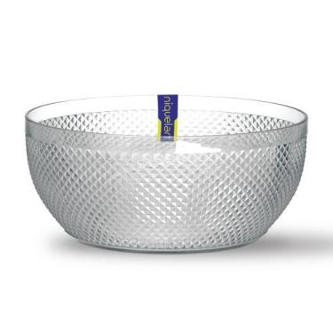 Imagem de Saladeira Diamante Transparente Em Acrílico N607-10 Niquelart