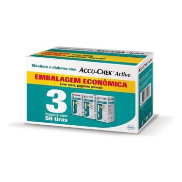 Imagem de Kit Tiras De Glicemia Accu Chek Active Economy 150 Unidades