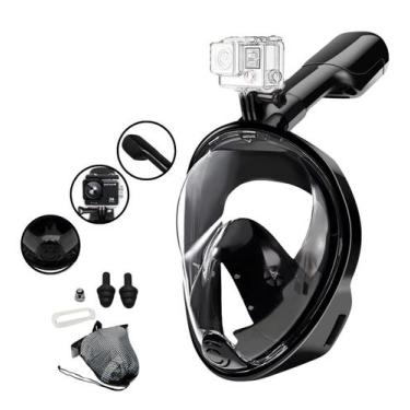 Imagem de Máscara Mergulho Snorkel Full Face Suporte Para Câmera - Performance, 