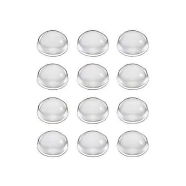 Imagem de Protetor Porta Adesivo Gota Redondo Parede Maçaneta 12 Peças - CLINK