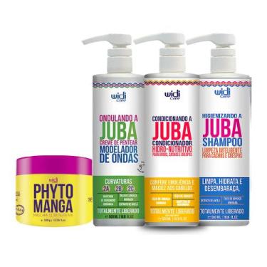 Imagem de Kit Widi Juba Ondulando, Shampoo, Condicionador, Másc Phyto - Widi Car