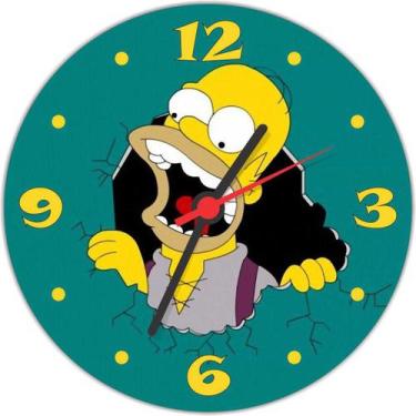 Imagem de Relógio De Parede Desenho Simpsons Homer Guitarra - Vital Quadros