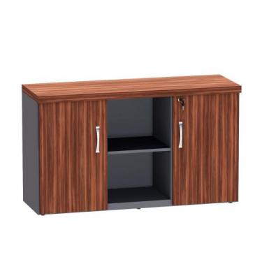 Imagem de Armário Credenza Com Prateleira PE 40 Pandin 1,20 M Escarlate e Grafit