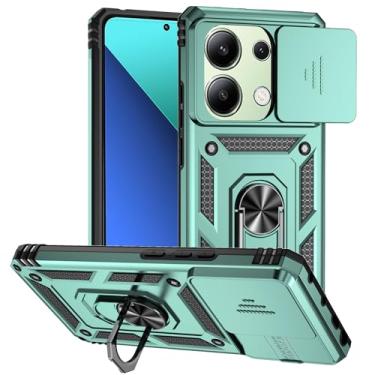Imagem de Monwutong Capa de proteção deslizante para câmera Redmi Note 13 Pro 4G, suporte protable, suporte magnético para carro, capa de proteção contra quedas de nível militar para Redmi Note 13 Pro 4G, JXJS