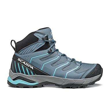 Imagem de SCARPA Botas femininas Maverick Mid GTX impermeável Gore-Tex leves para mochila e caminhada, Storm Grey-aqua, 6.5-7 Women/5.5-6 Men