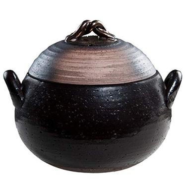 Imagem de Panela de arroz Donabe japonesa com revestimento antiaderente – Feito em Mie, Japão – 3 Go, Banko-Yaki