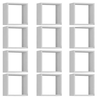 Imagem de Kit 12 Nichos Organizador 30x30cm Branco G01 - Gran Belo