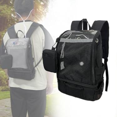 Imagem de Mochila para concentradores de oxigênio - Bolsa de transporte POC compatível com Inogen One G3 e G5, Inogen Rove 6, portátil, com tiras refletoras