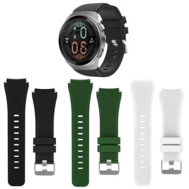 Imagem de Kit 3 Pulseiras 22mm para Huawei GT2e - Estilo no Pulso, Preta - Verde