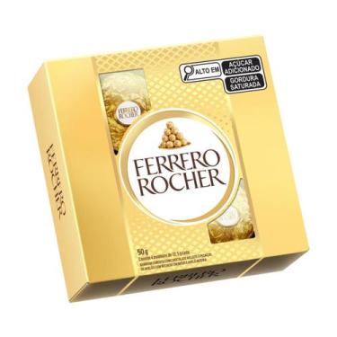 Imagem de Chocolate Bombom Ferrero Rocher 4 Unidades