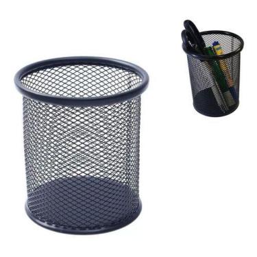 Imagem de Organizador De Mesa Porta Treco De Metal - Abelhinha Presentes, Cinza