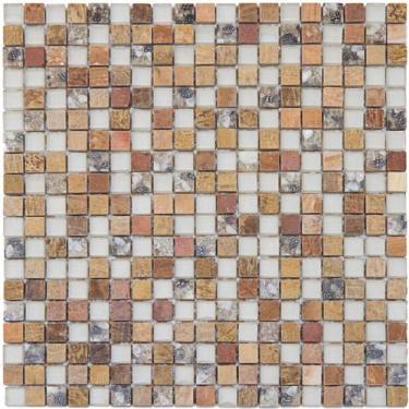Imagem de PASTILHA DE VIDRO COM PEDRA (CONCHAS DO MAR) GS401 - GLASS STONES UBAT