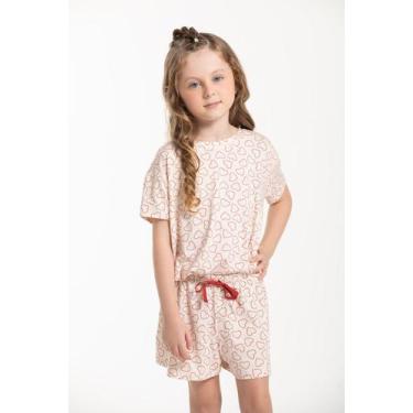 Imagem de Conjunto Pijama Infantil Menina Malha Viscolycra - Metida Moça, 02, Co