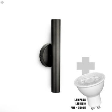 Imagem de Arandela de Parede Slim Palito - Preto + LED GU10 - Trybo 