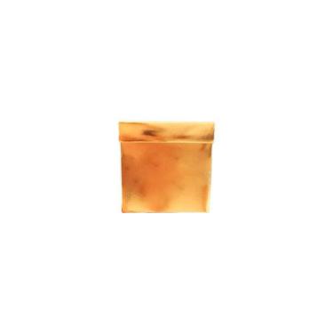 Imagem de Caixa Cubo Para Presente Metalizada com Textura Dourado 4x4x4cm  - 10 