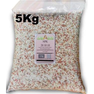 Imagem de Adubo Npk 20 10 10 - 5Kg Para Cobertura Do Seu Gramado - AGROADUBO