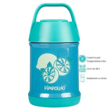 Imagem de Pote Térmico Inox 450ml Cor Verde/Limão Pimpolho