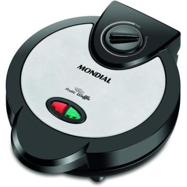 Imagem de Máquina de Waffle Antiderrapante GW-01 Maker Pratic Inox Mondial, 220V