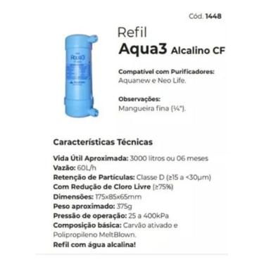 Imagem de Refil Vela Filtro Por Ozonio E Água Alcalina Acquanew - Aquanew